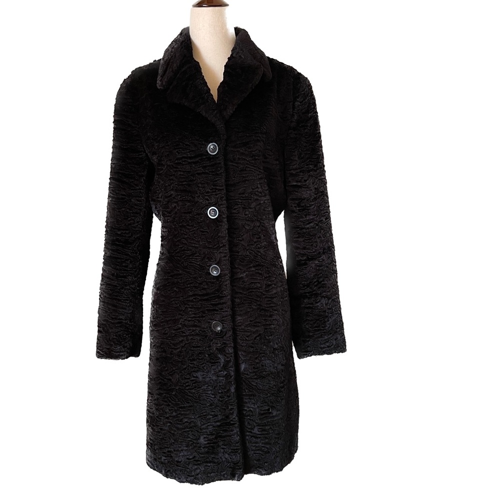 BEBE Women's Black Crushed Velvet Trench Coat, Size Small